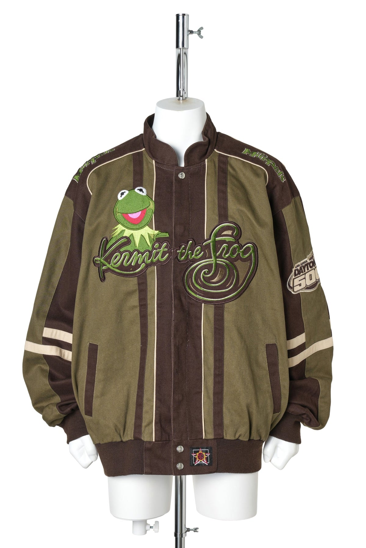 JH DESIGN × DAYTONA 500 × The Muppets / Kermit the Frog Racing Jacket / GREEN