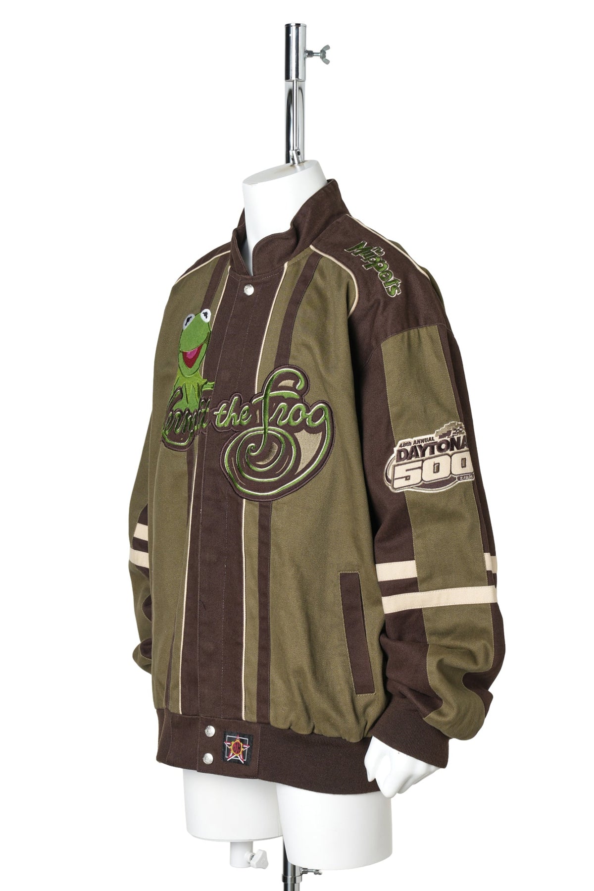 JH DESIGN × DAYTONA 500 × The Muppets / Kermit the Frog Racing Jacket / GREEN