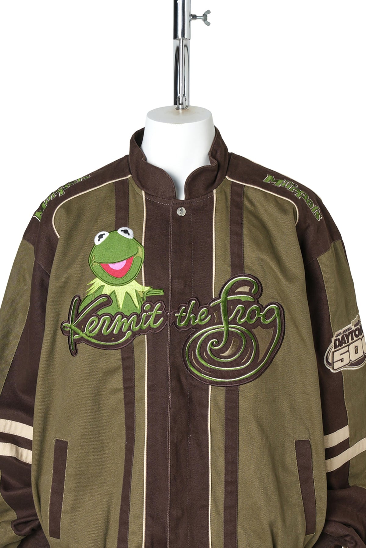 JH DESIGN × DAYTONA 500 × The Muppets / Kermit the Frog Racing Jacket / GREEN