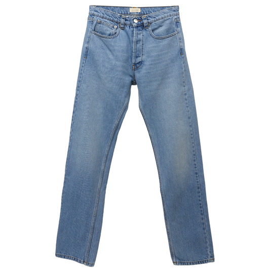 MONOGRAM JEANS / LIGHT BLUE STONE WASH