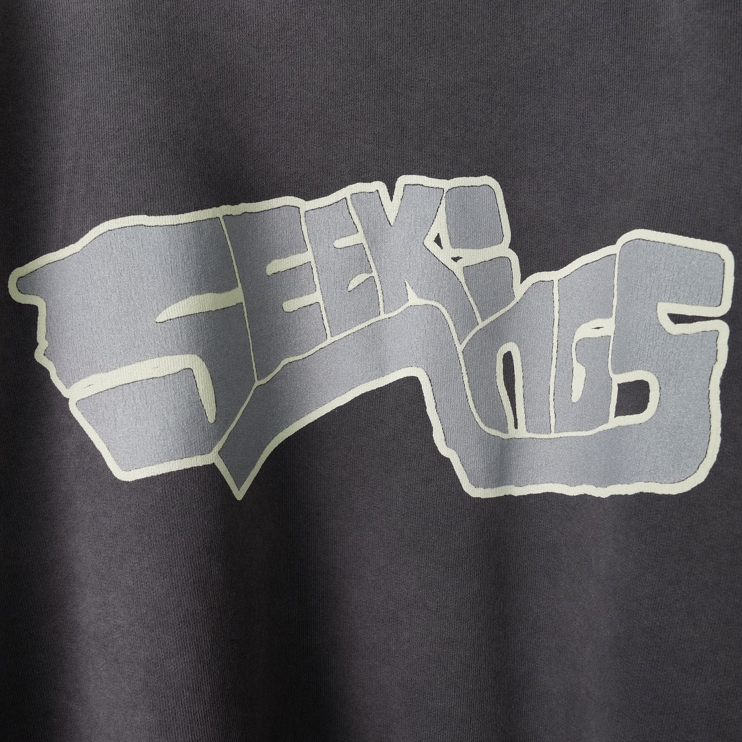 SCRIPT LOGO CREWNECK SWEATSHIRT / FADED BLACK