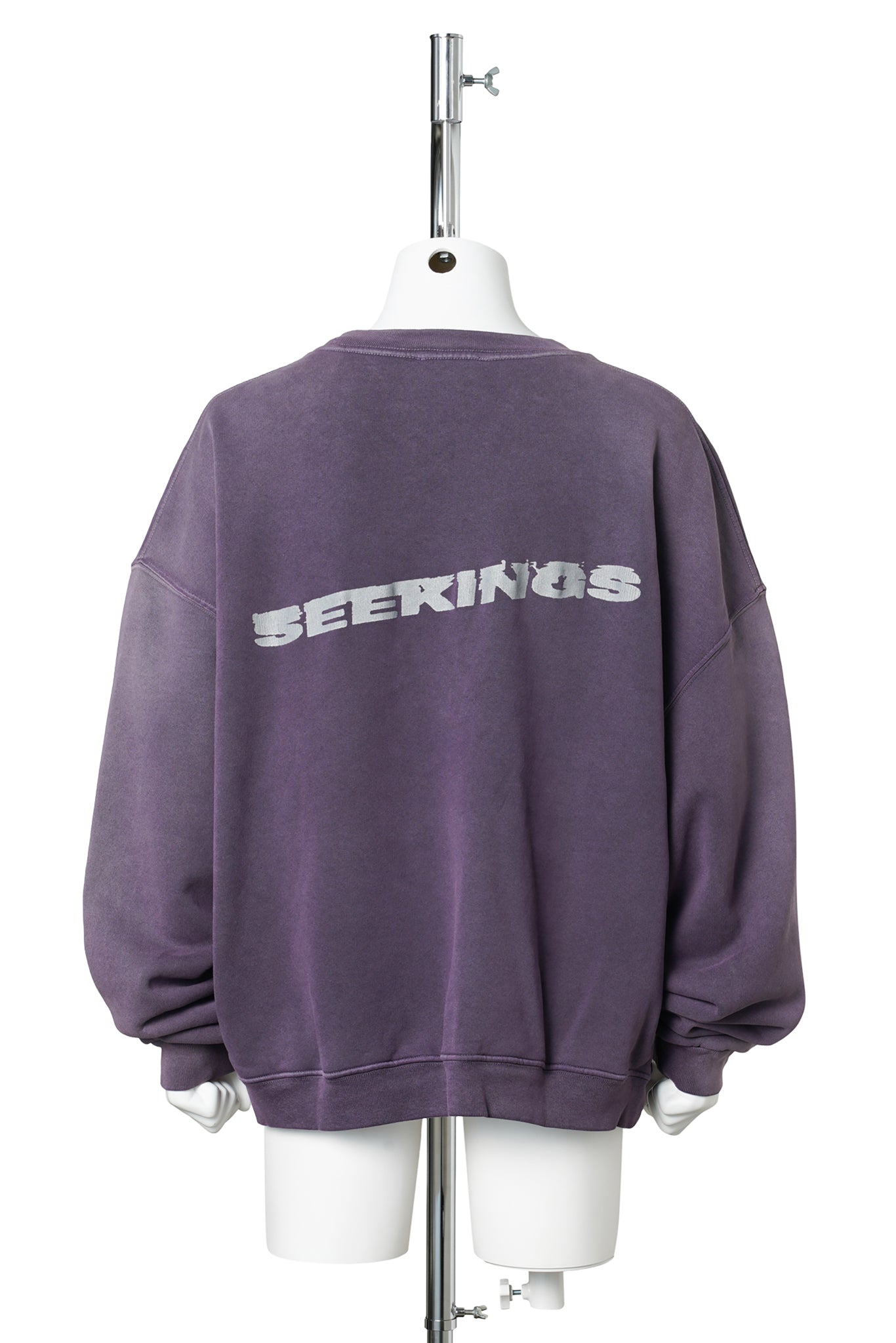 FACES CREWNECK SWEATSHIRT / FADED PURPLE