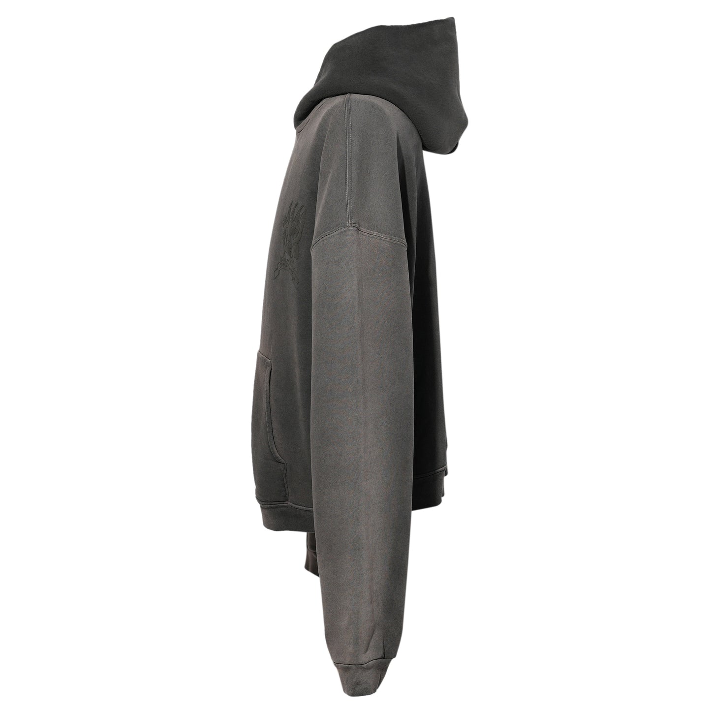 BIRD CREST HOODED SWEATSHIRT / FADED BLACK