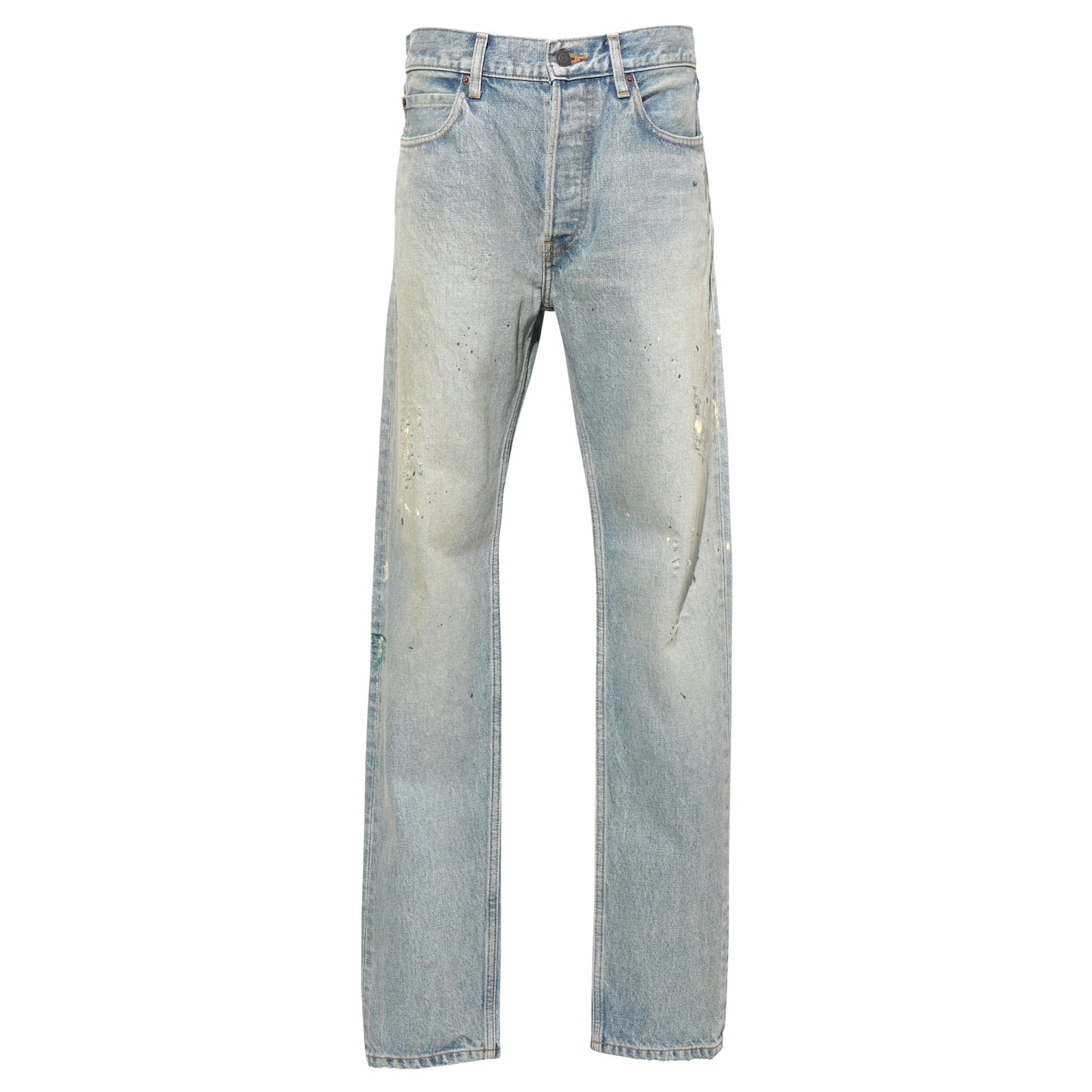 SIGNATURE SLIM DENIM VTG. / BLUE WITH PAINT