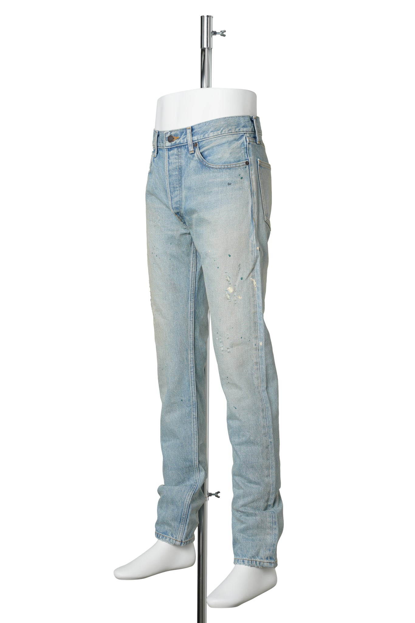 SIGNATURE SLIM DENIM VTG. / BLUE WITH PAINT