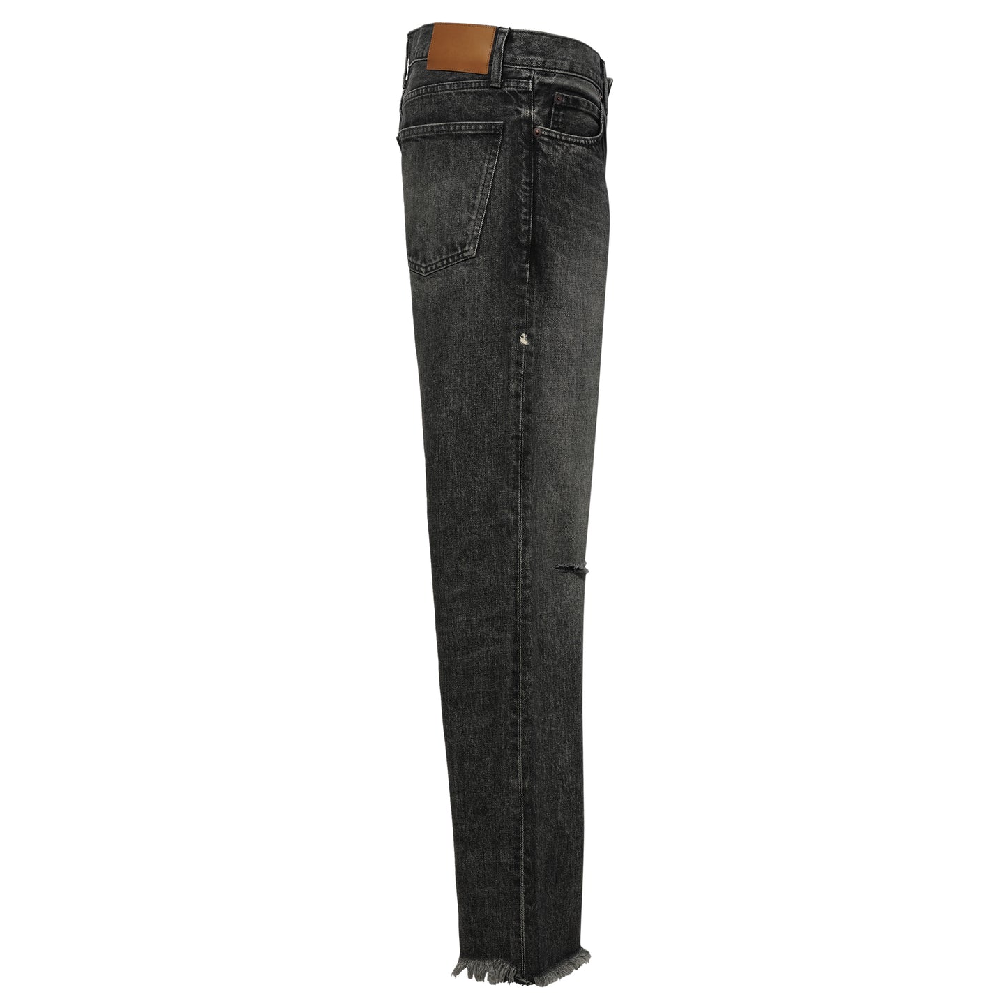 STRAIGHT LEG DENIM / WASHED BLACK/PAINT