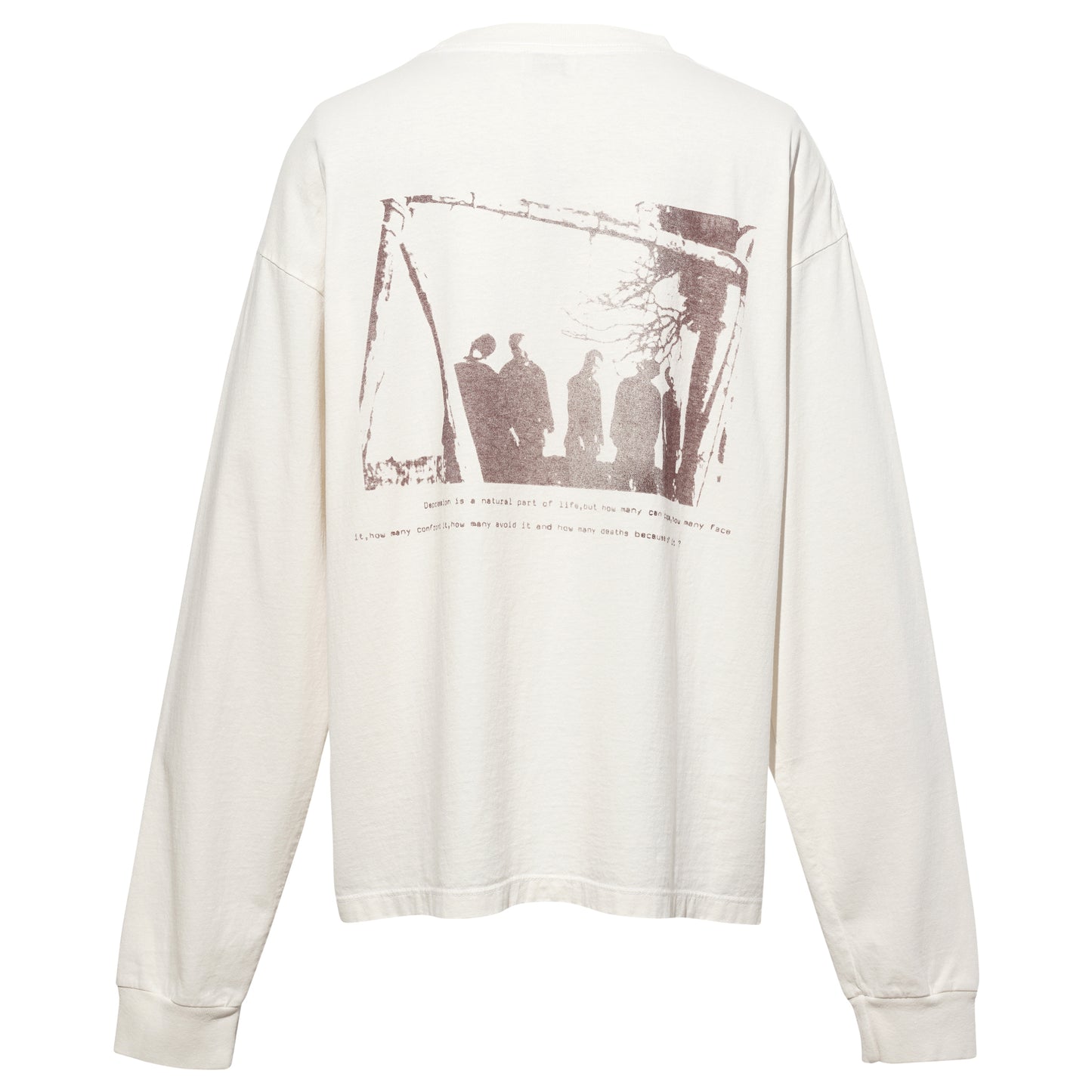 PRISON OF THE MIND LONG SLEEVE T-SHIRT / ARCHIVE WHITE