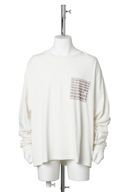 PRISON OF THE MIND LONG SLEEVE T-SHIRT / ARCHIVE WHITE