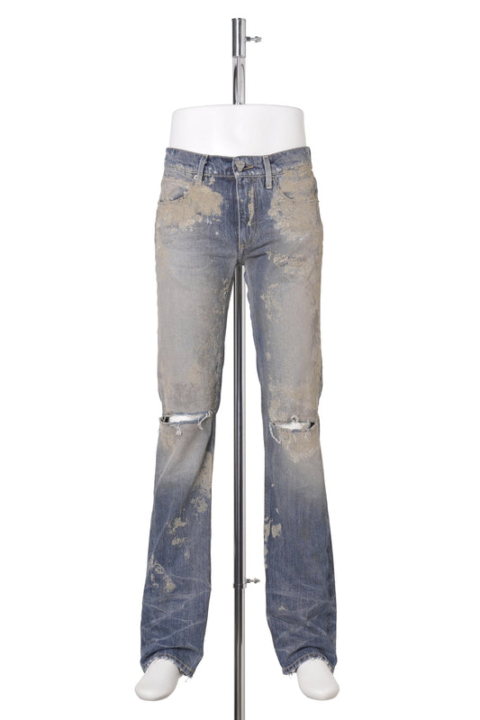 SAND STAINED JEANS / LIGHT BLUE