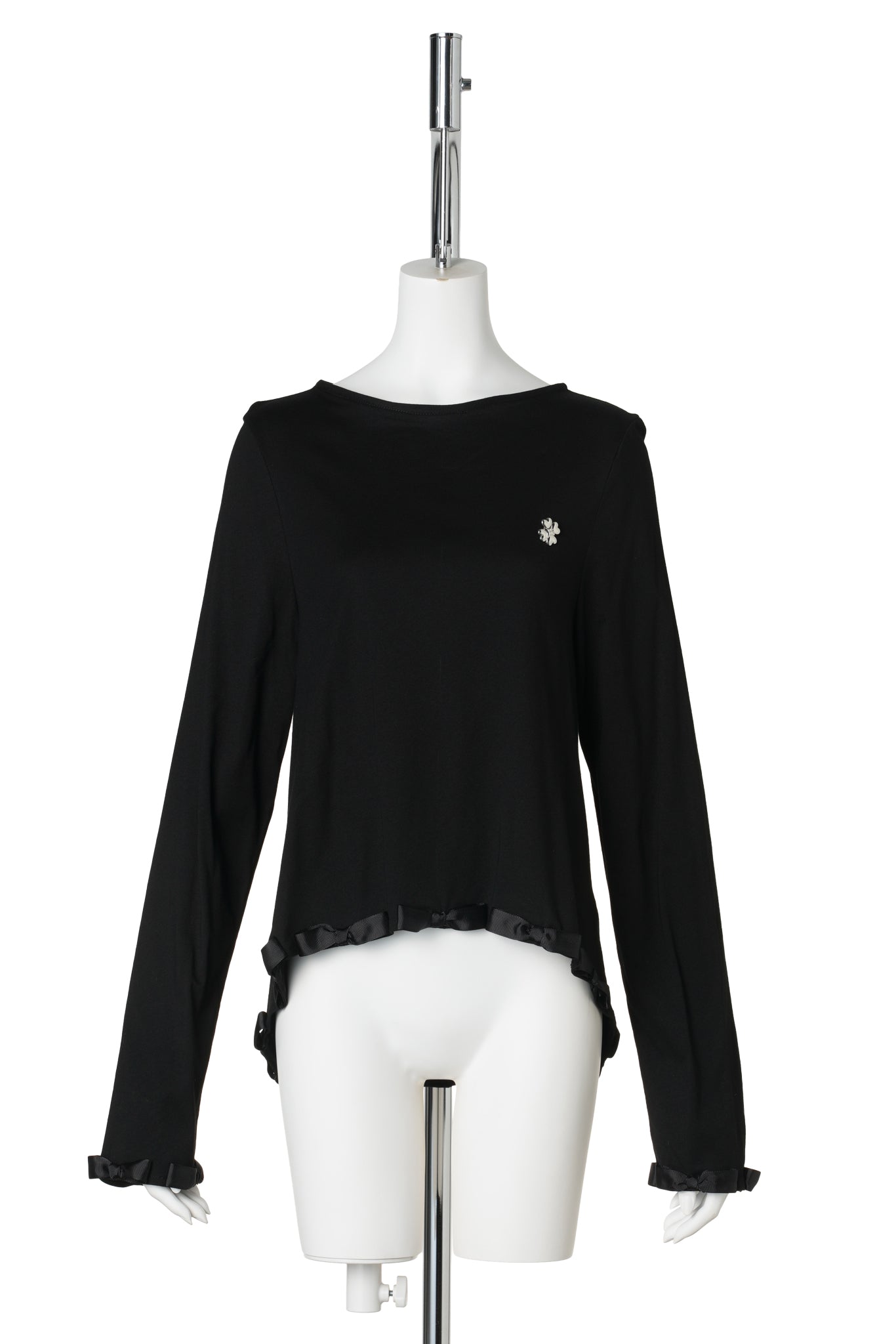 MONOGRAM BOW TOP / BLACK