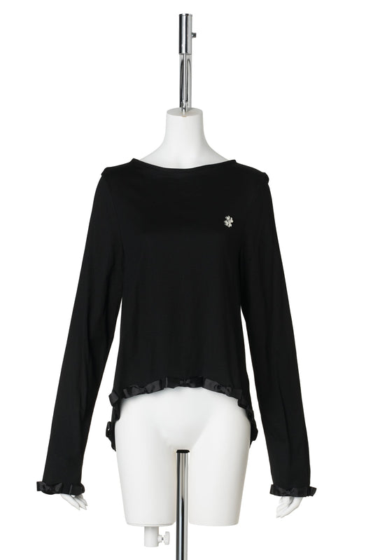 MONOGRAM BOW TOP / BLACK