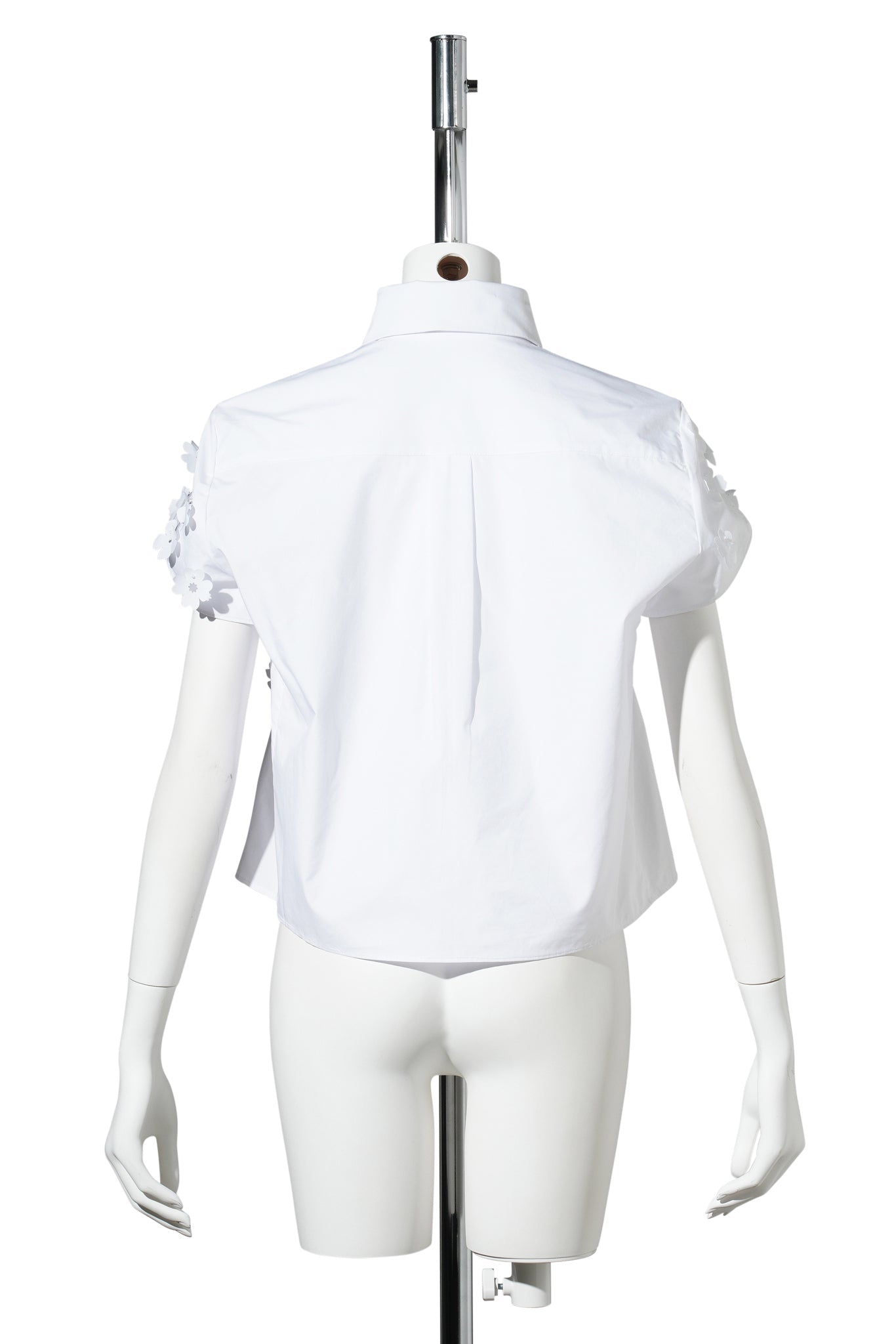FLOAT FLOWER MINI SHIRT / WHITE