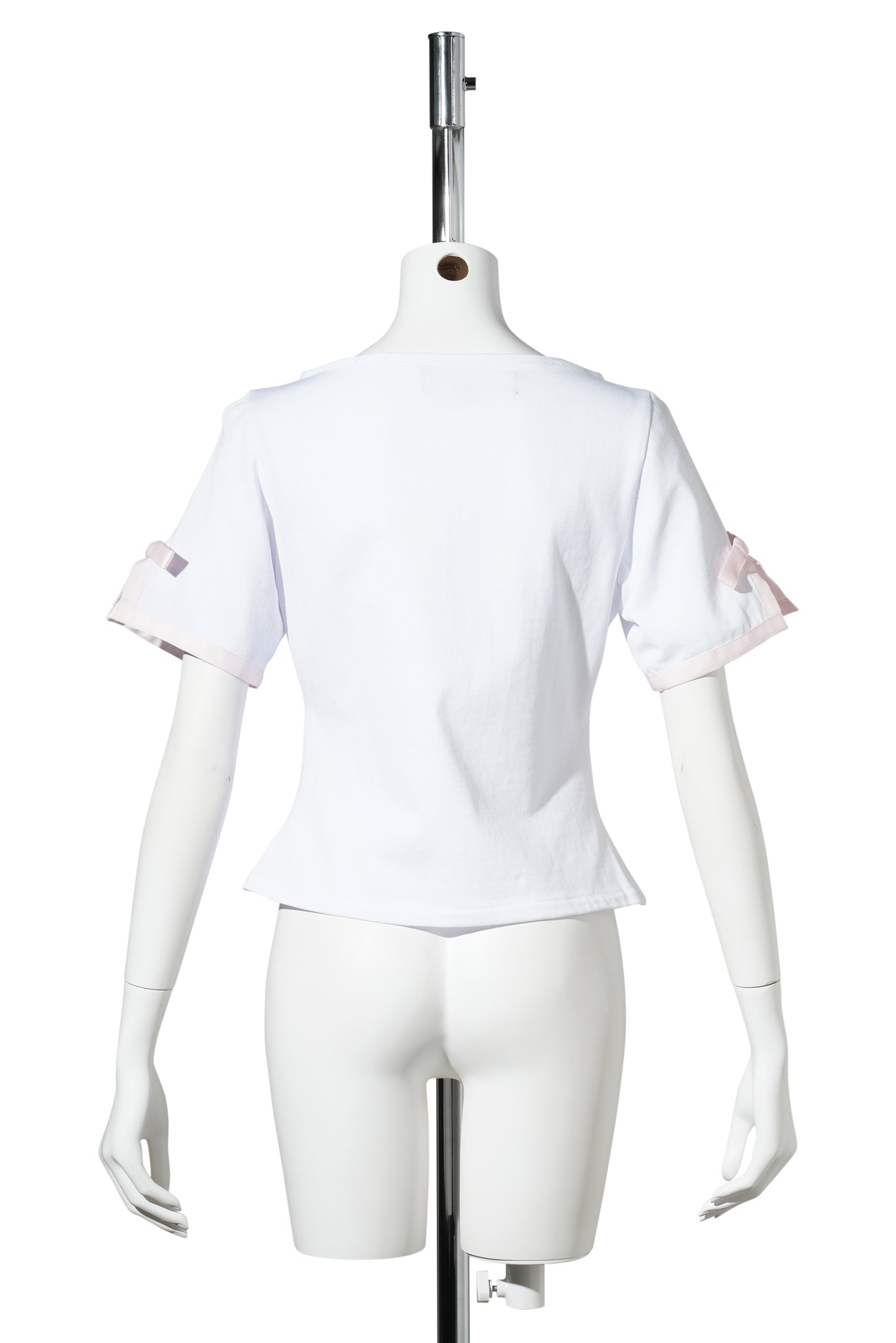 MONOGRAM BOW MINI TEE / WHITE