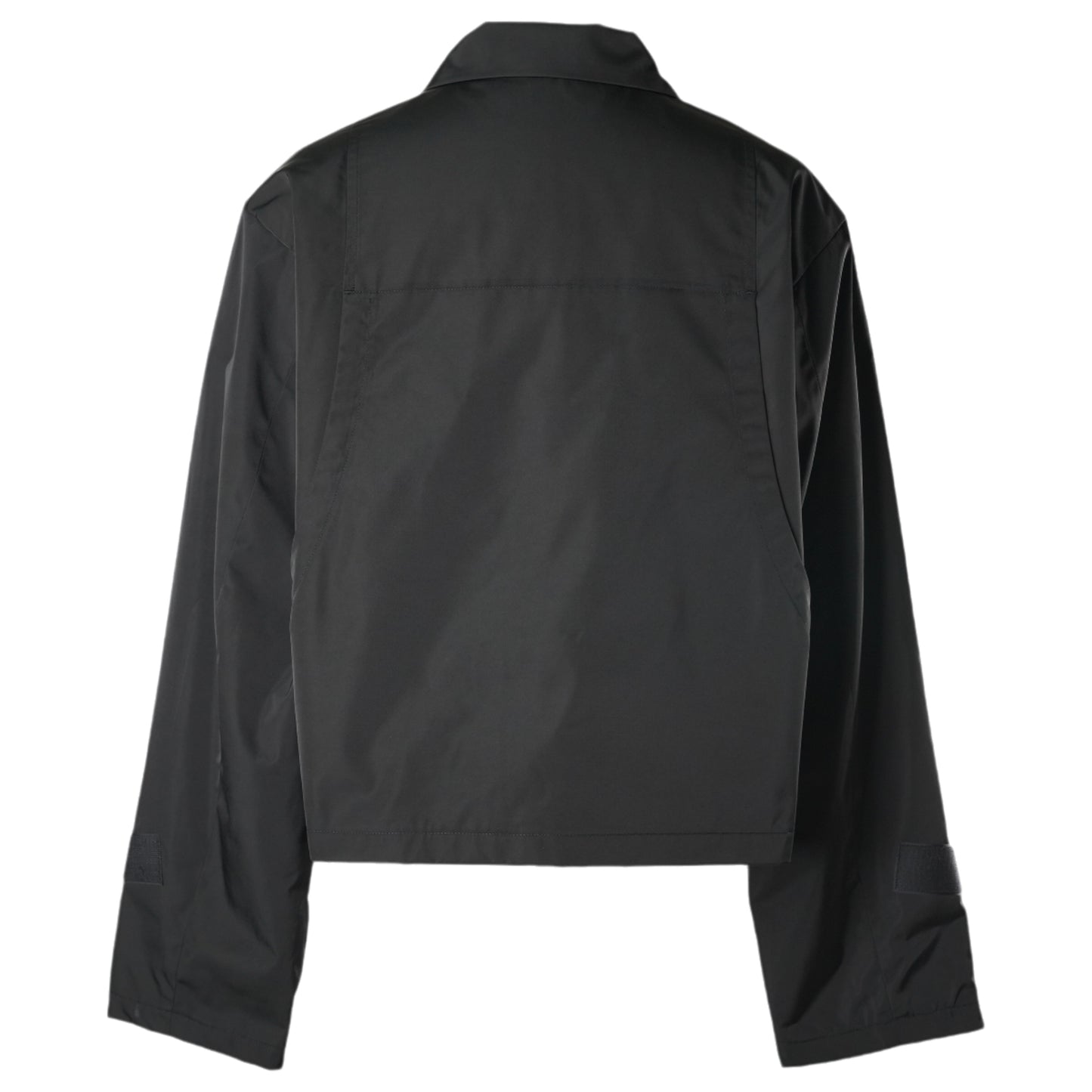 RUBBER LOGO NYLON JACKET / BLACK