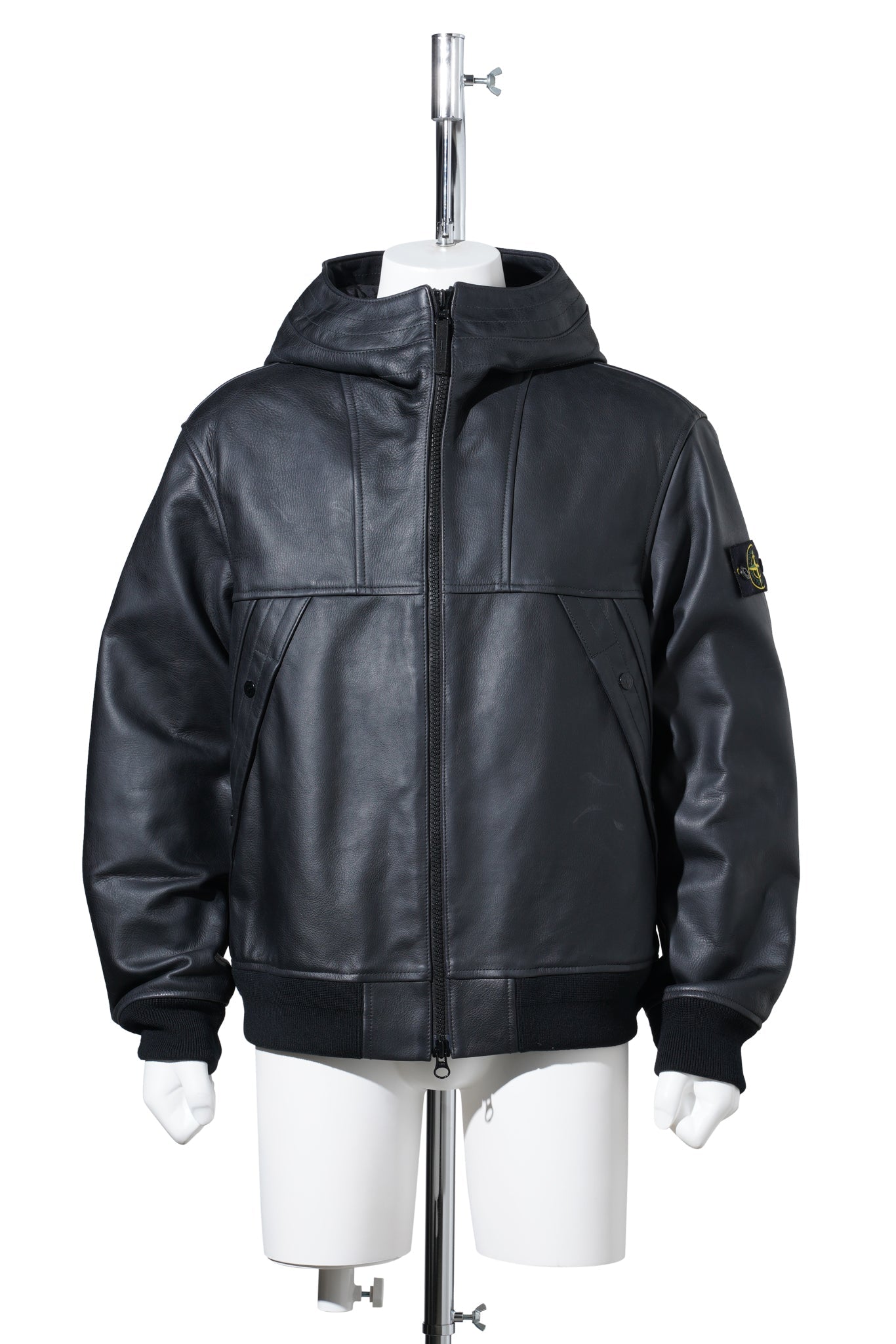 CAPOSPALLA PELLE CON PARTI / V0029