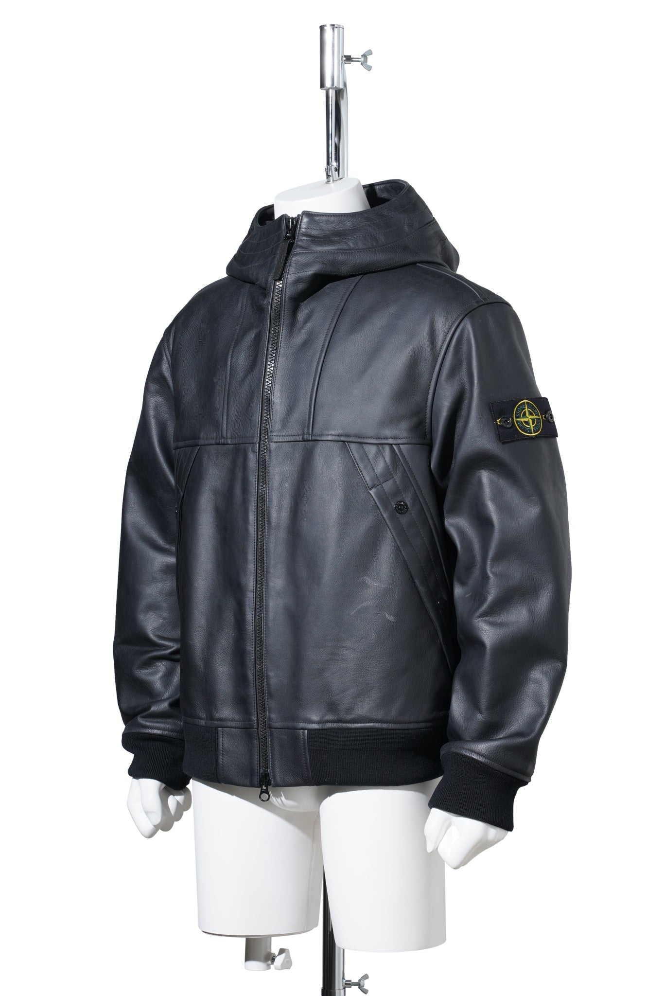 CAPOSPALLA PELLE CON PARTI / V0029