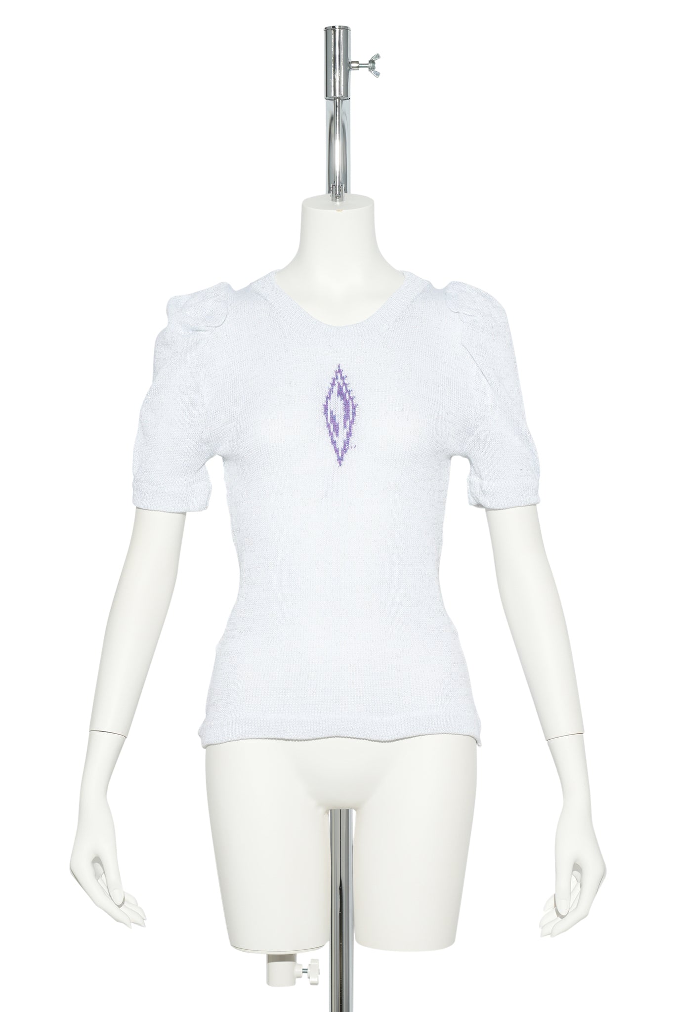 PRINCESS BLOUSE / WHITE & PURPLE