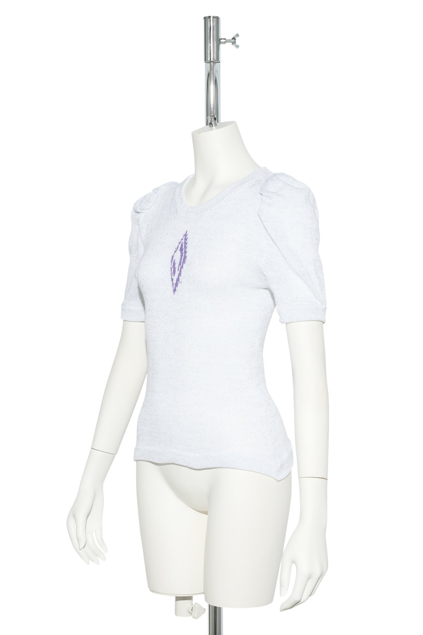 PRINCESS BLOUSE / WHITE & PURPLE