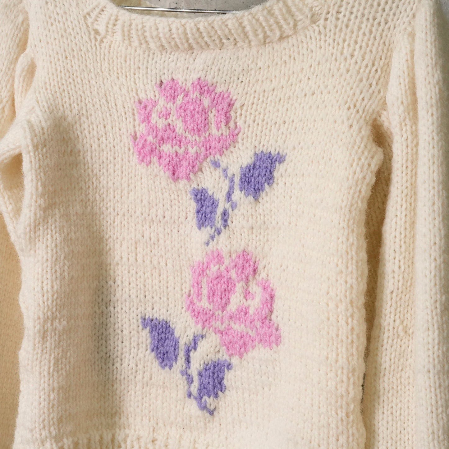 PREPPY PRINCESS SWEATER / WHITE/PINK/PURPLE