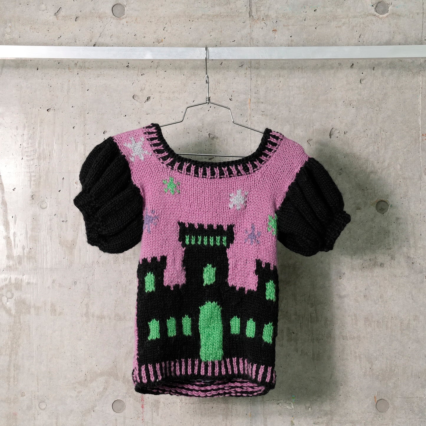 HAUNTED HOUSE KNIT / BLACK GREEN