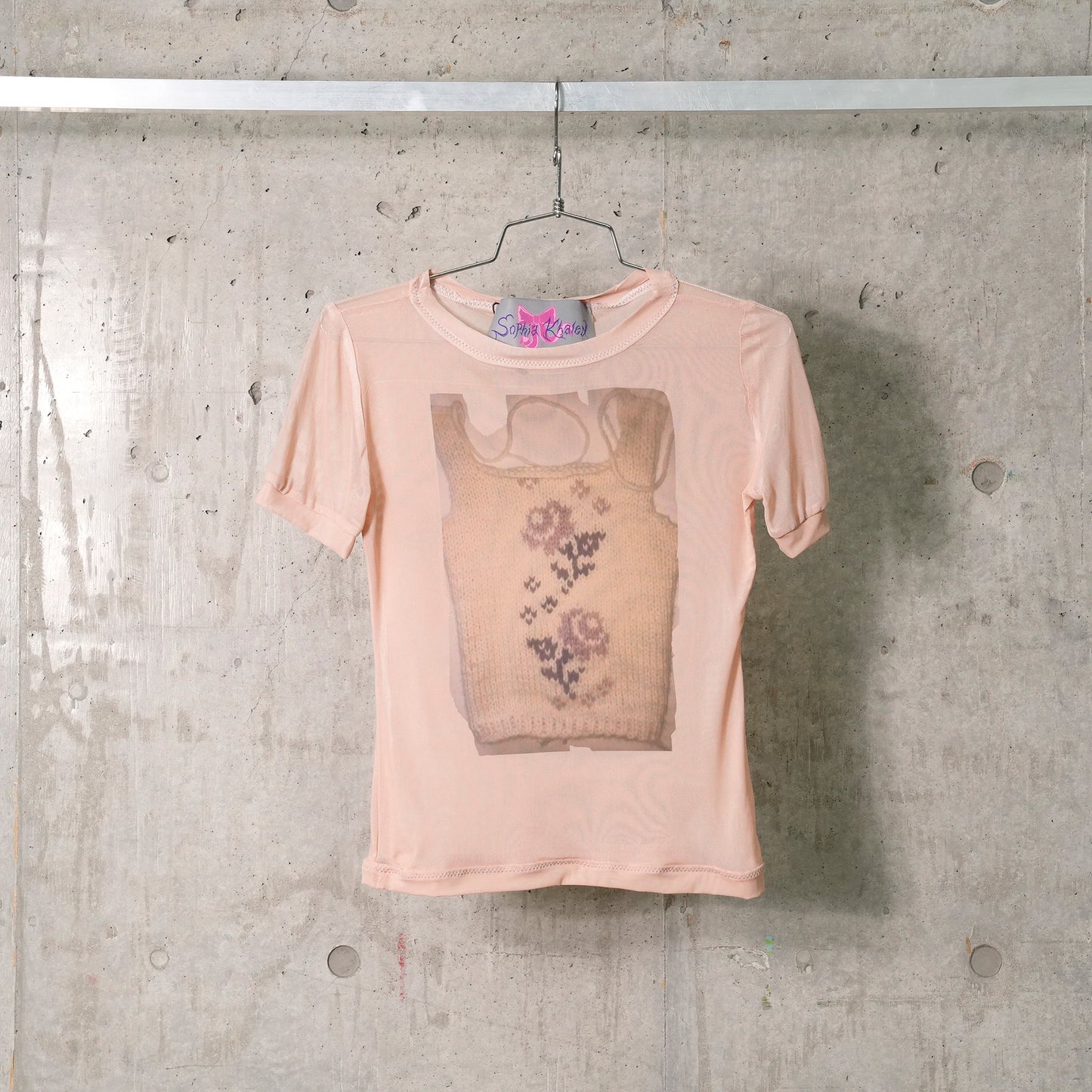 LONG LOST SHEER T-SHIRT / NUDE