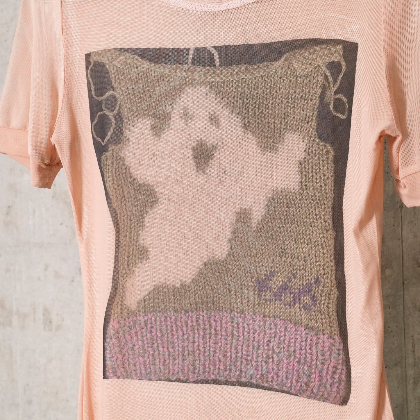 GHOST SHEER T-SHIRT / NUDE