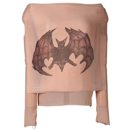 OFF SHOULDER BAT BLOUSE / BEIGE