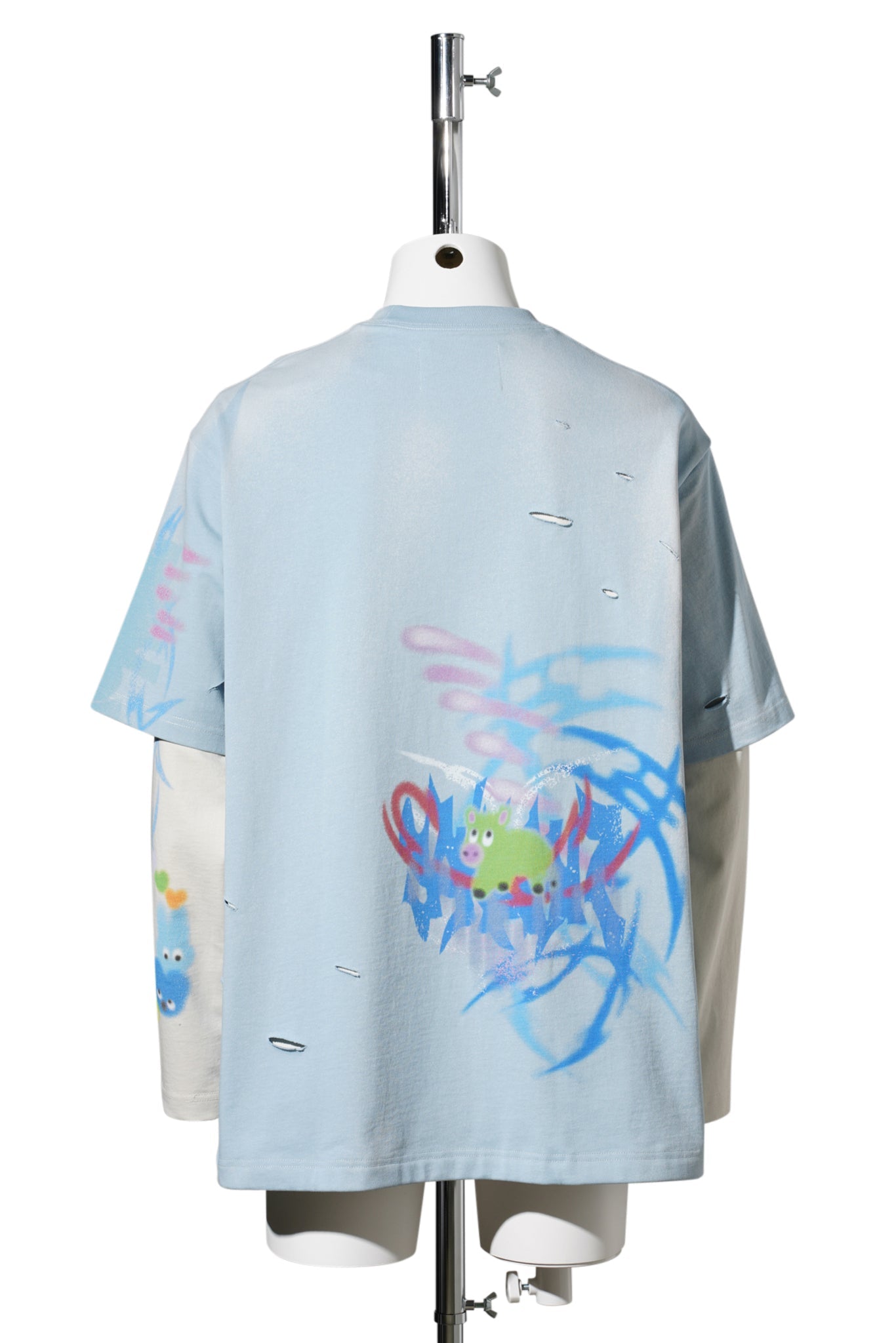 LONGONG SLEEVE T-SHIRT / BLUE