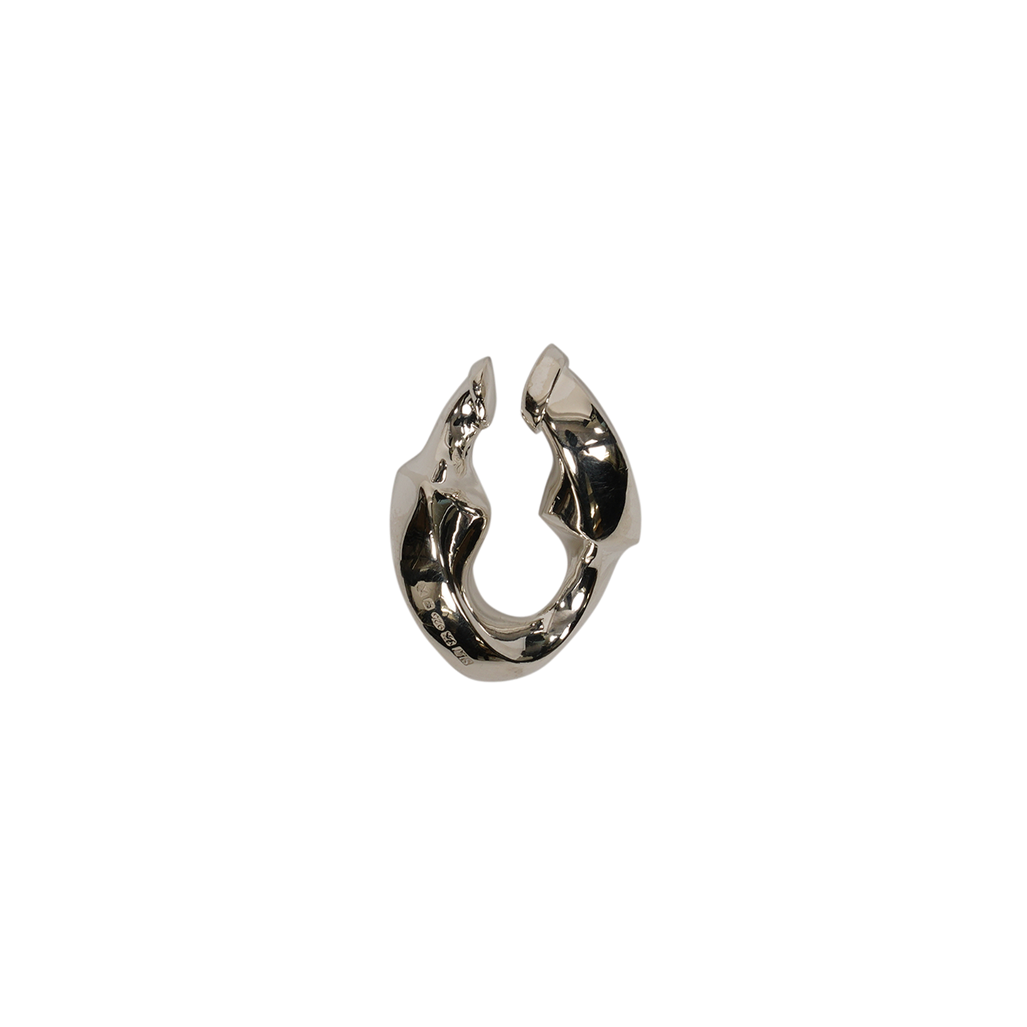 SILVER MED SURBAN EAR CUFF-RIGHT / N/A