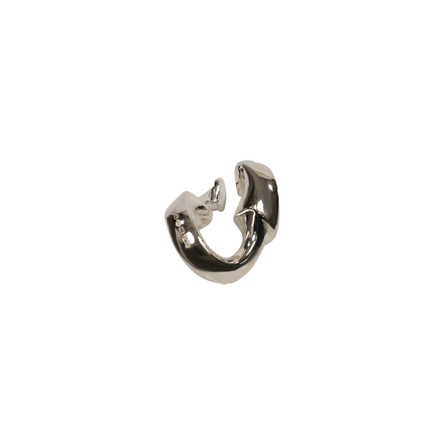 SILVER MED SURBAN EAR CUFF-RIGHT / N/A