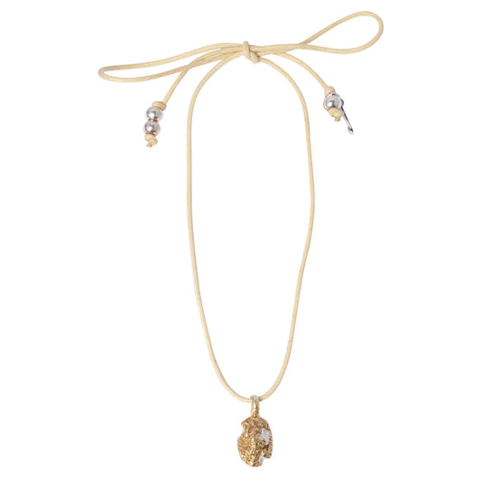 TWO-TONE ERODE FOUNDRY CORD CHOKER / TWO-TONE