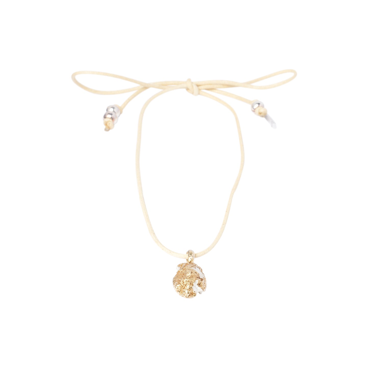 TWO-TONE ERODE FOUNDRY CORD CHOKER / TWO-TONE