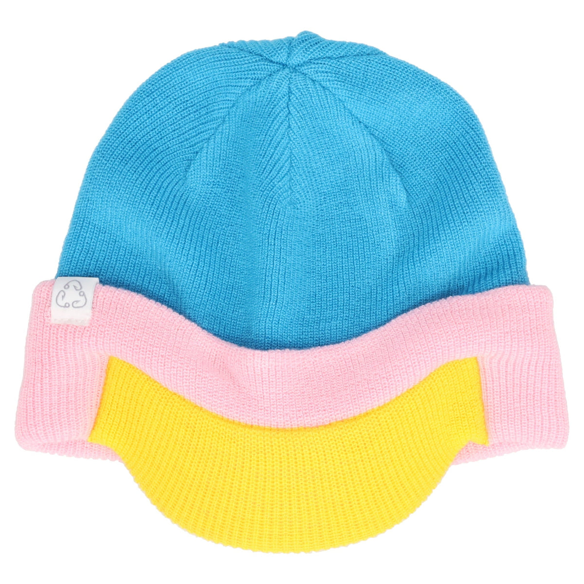 KNITTED PEAK BEANIE / COTTON CANDY