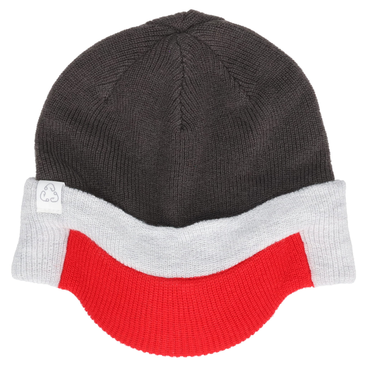KNITTED PEAK BEANIE / INFRARED