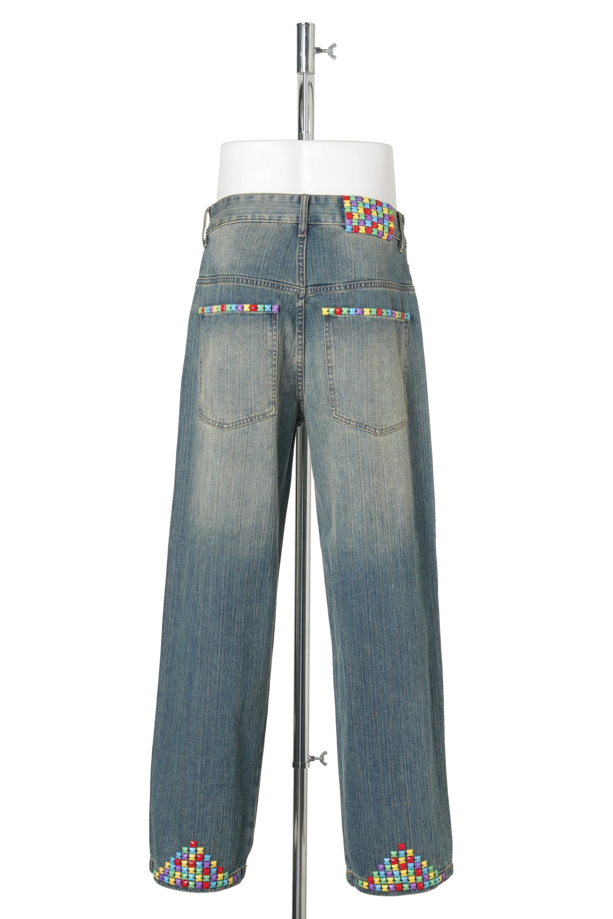 STUDDED DENIM / BLUE