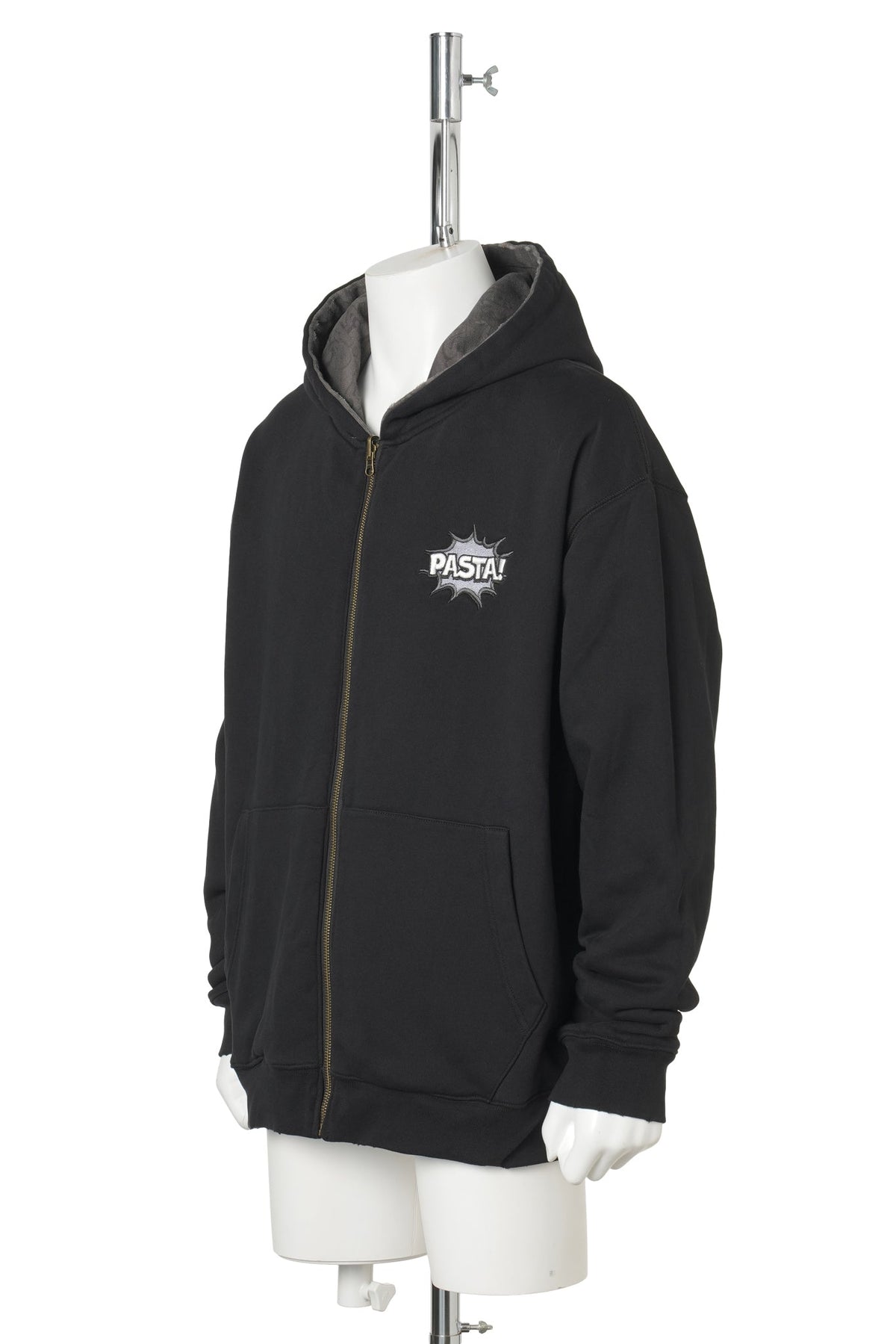 REVERSIBLE COMICS ZIP HOODIE / BLACK