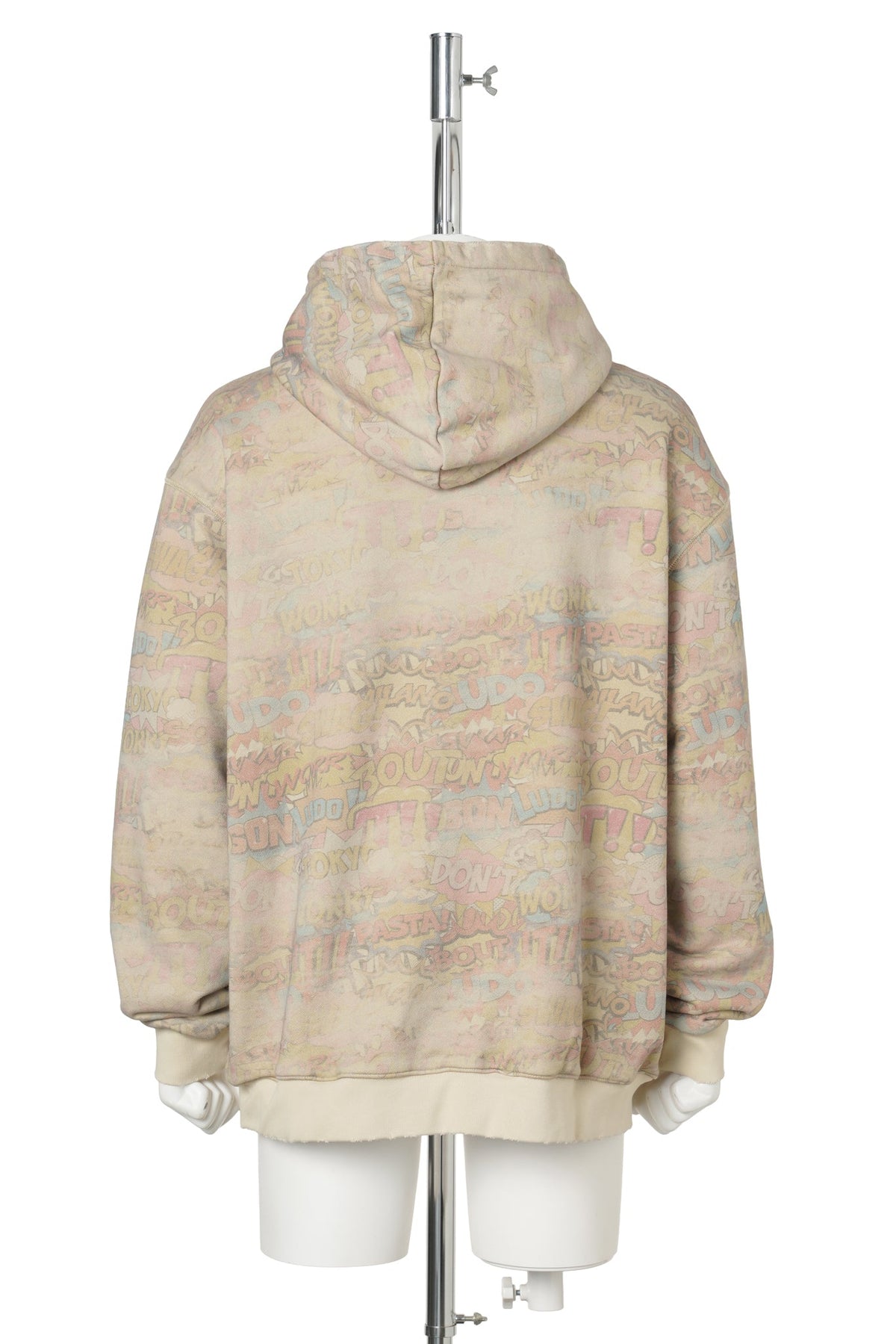 REVERSIBLE COMICS ZIP HOODIE / CREAM