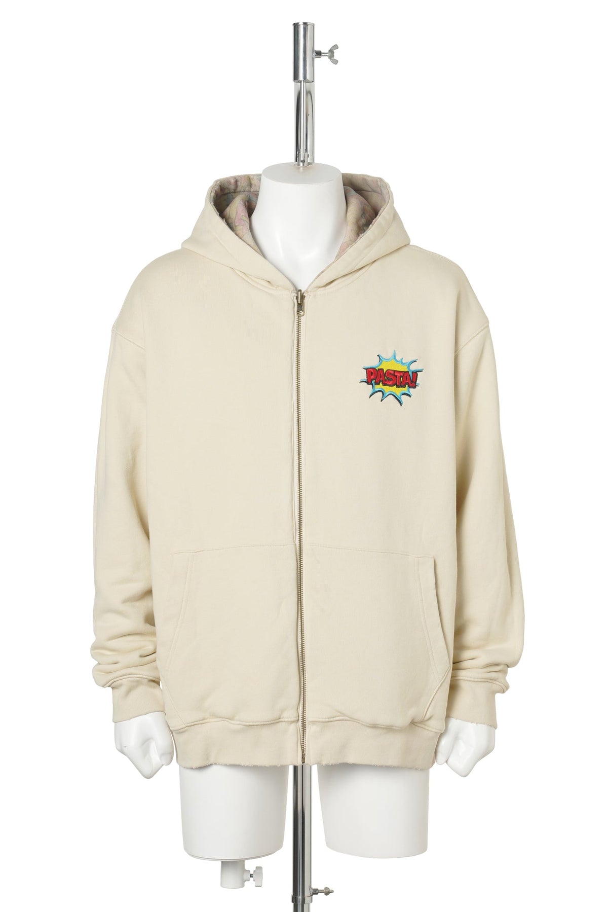 REVERSIBLE COMICS ZIP HOODIE / CREAM