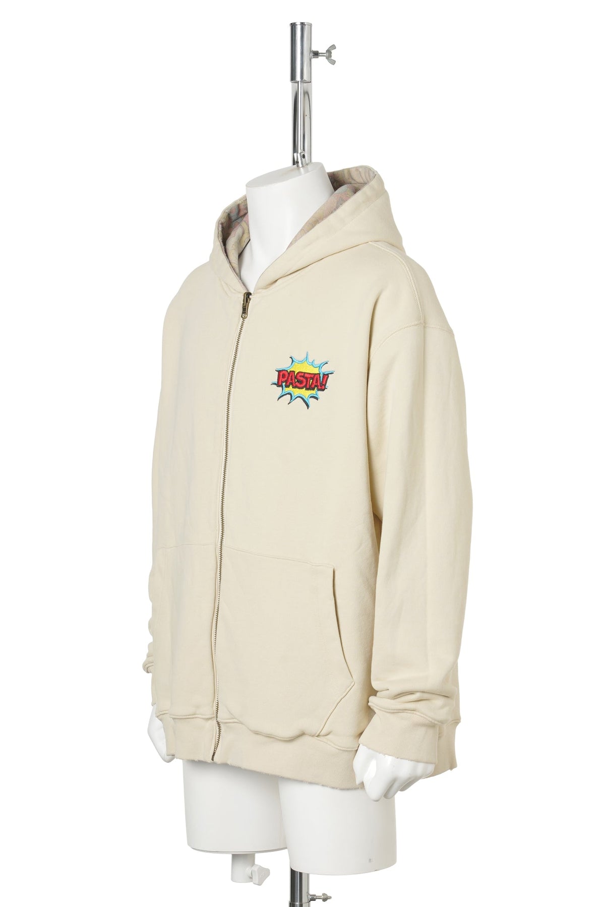 REVERSIBLE COMICS ZIP HOODIE / CREAM