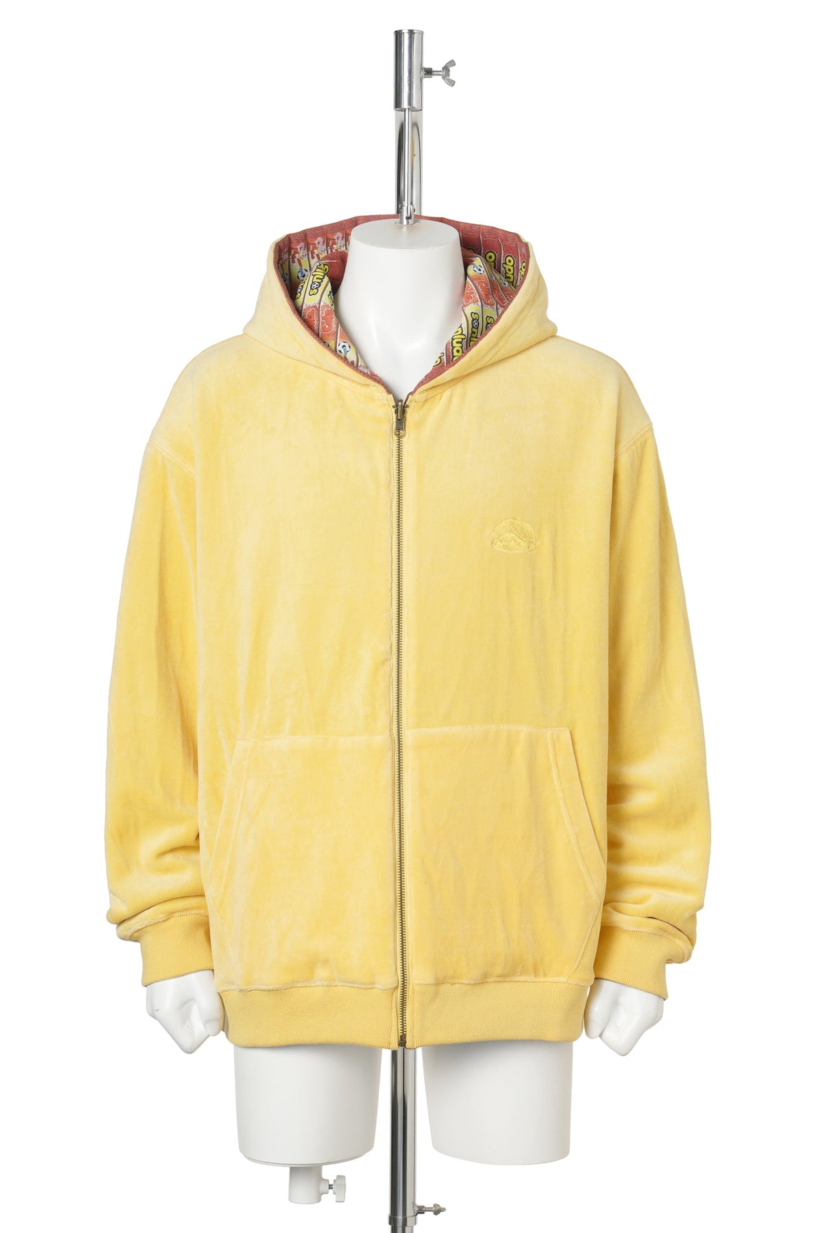REVERSIBLE GOLEADOR ZIP HOODIE / BROWN/YELLOW