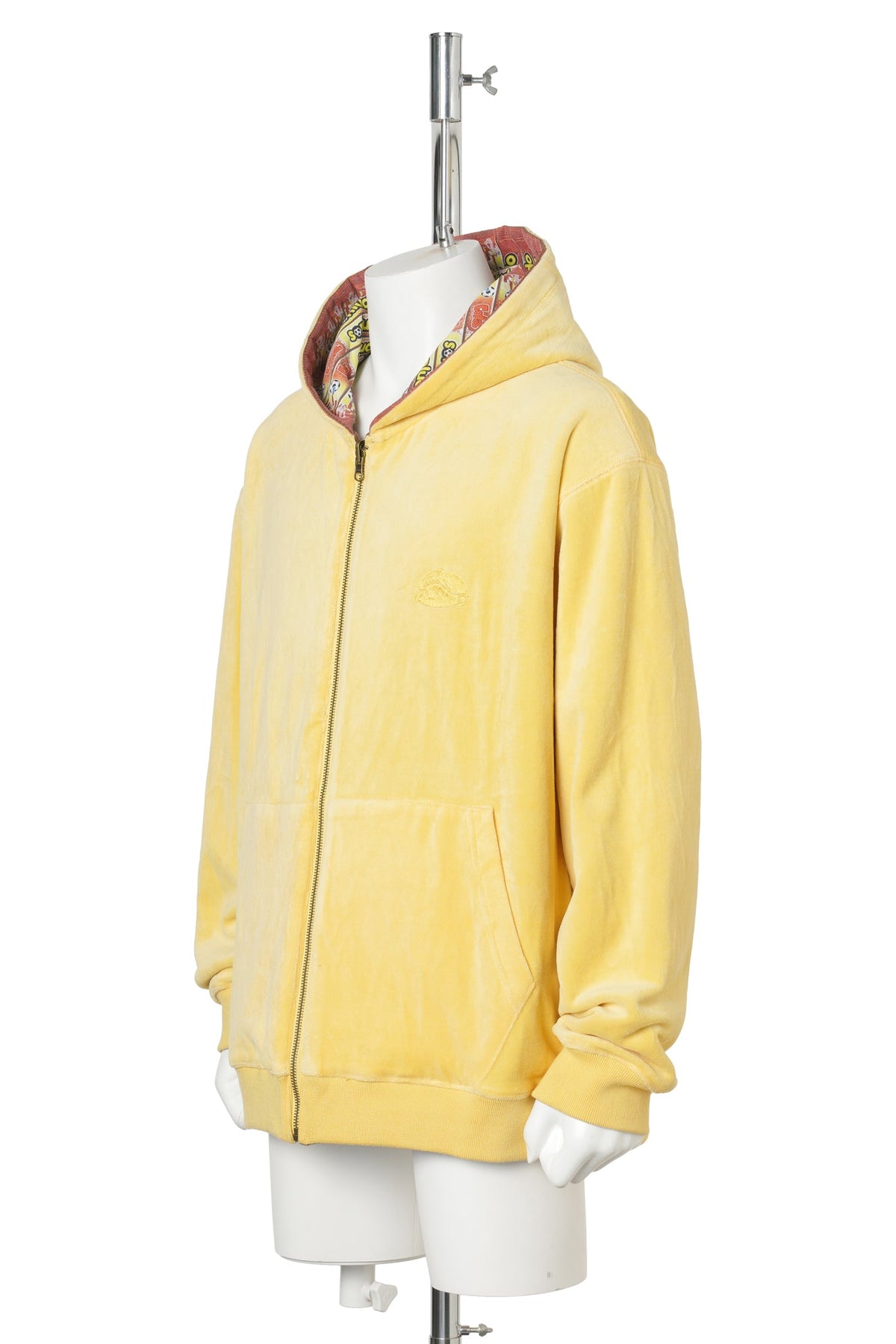 REVERSIBLE GOLEADOR ZIP HOODIE / BROWN/YELLOW