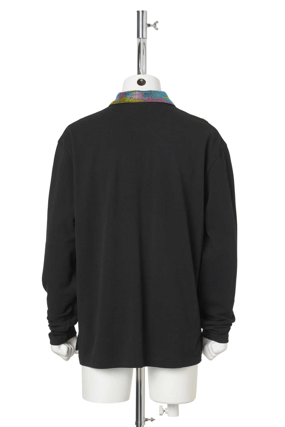 ICED OUT LS POLO / BLACK