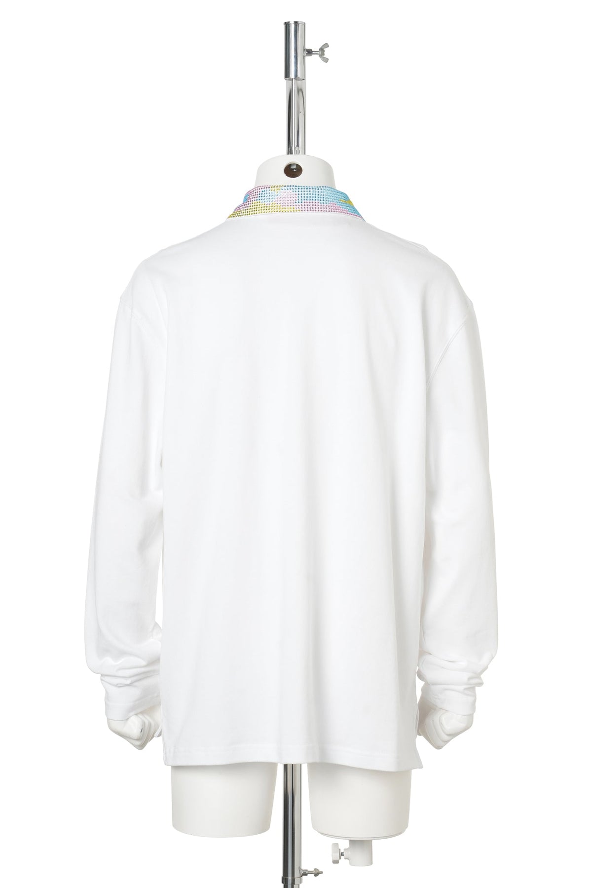 ICED OUT LS POLO / WHITE