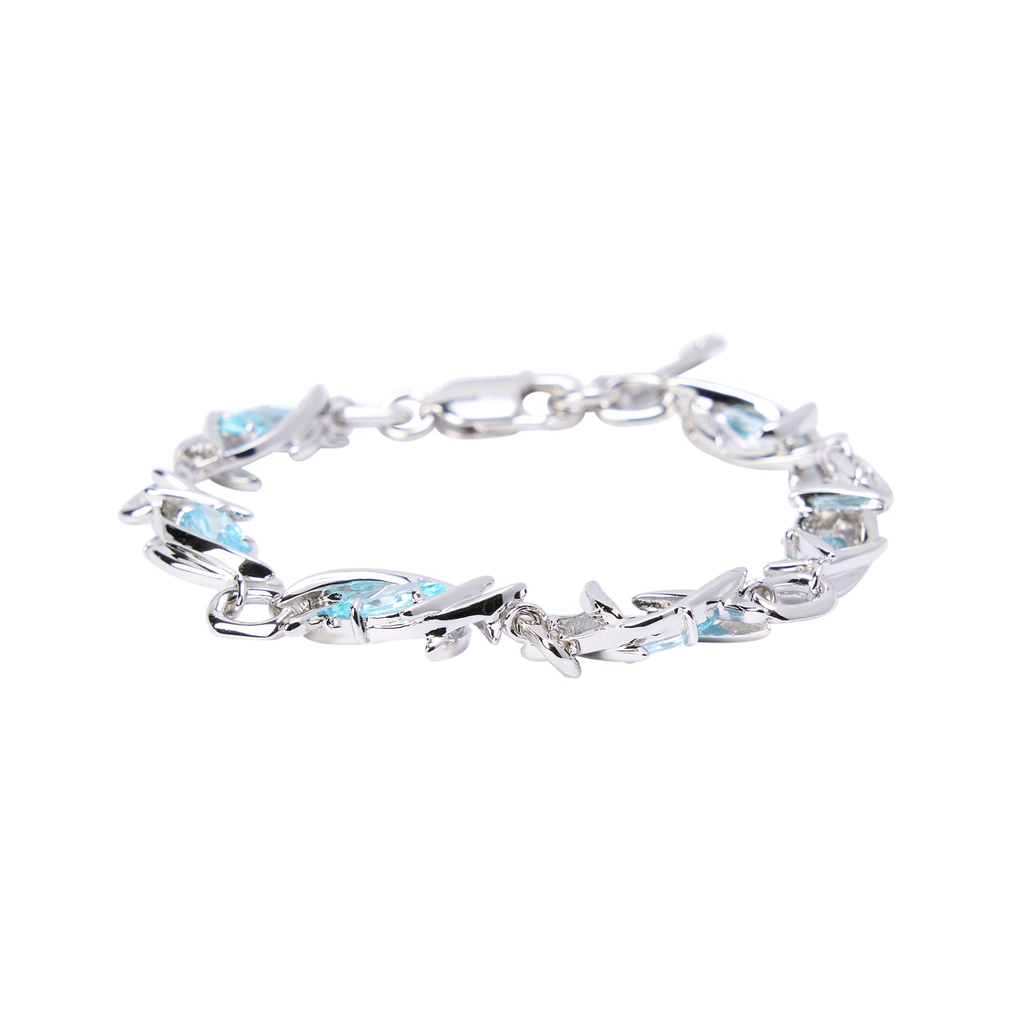 ERYN BRACELET / SILVER CERULEAN