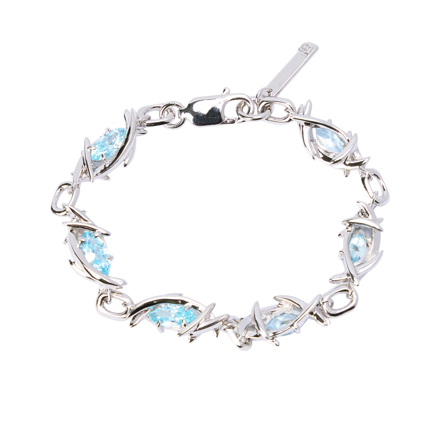 ERYN BRACELET / SILVER CERULEAN