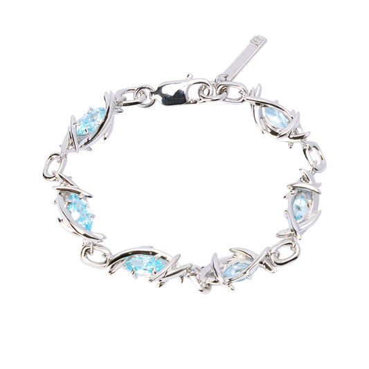 ERYN BRACELET / SILVER CERULEAN