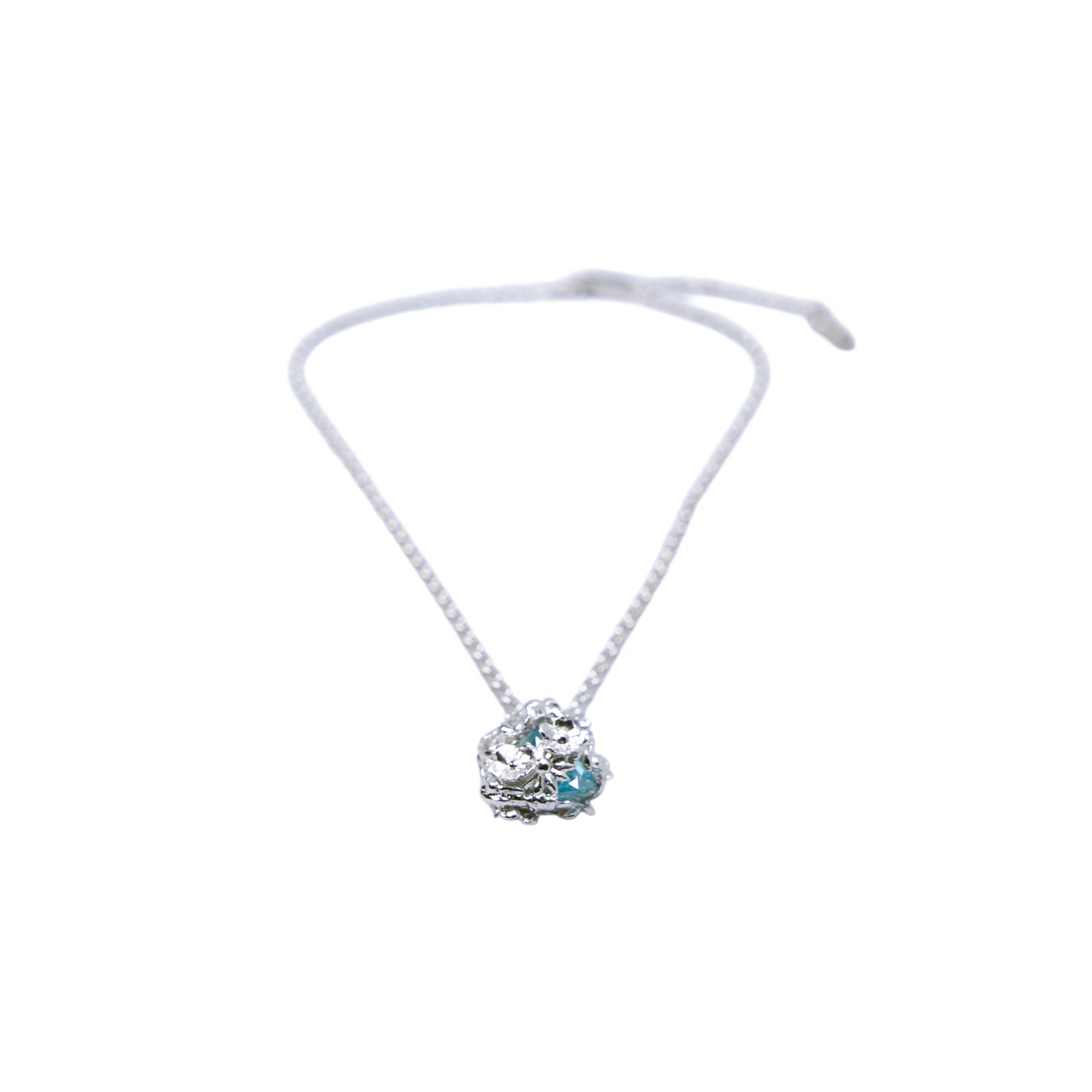 BURGEON ZONG NECKLACE / SILVER SKY BLUE