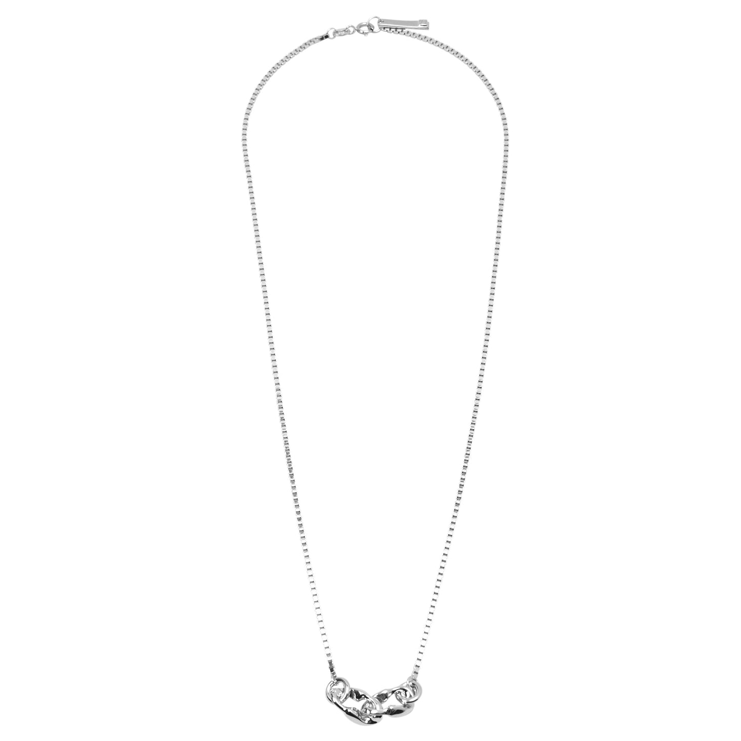 SURBAN KNOT NECKLACE / SILVER