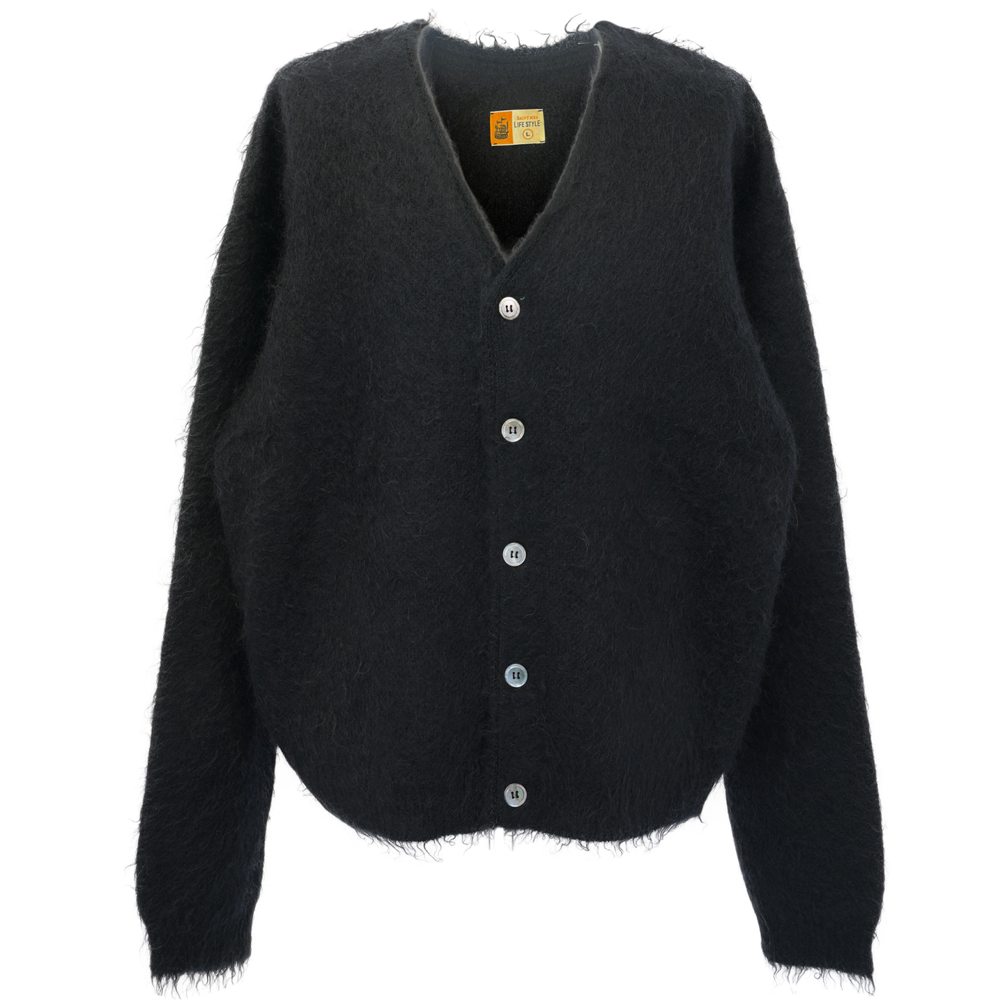 CARDIGAN/MOHAIR / BLACK – GR8