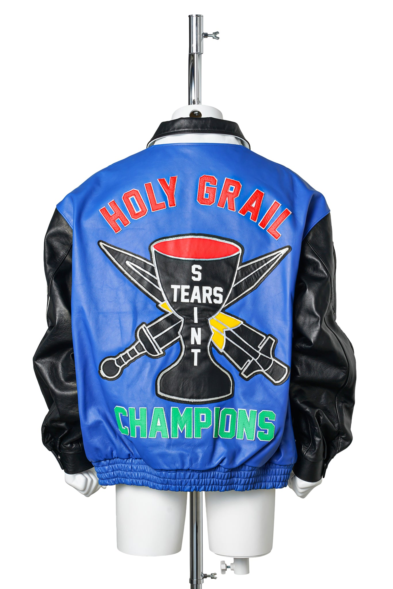 DENIM TEARS DT_VARSITY JKT/H GRAIL / BLUE